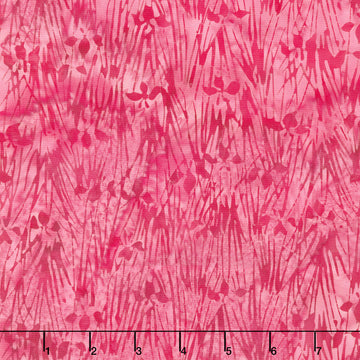 Meadow Sunshine Batiks - Grass Raspberry Yardage
