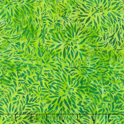 Meadow Sunshine Batiks - Floral Overall Apple Yardage