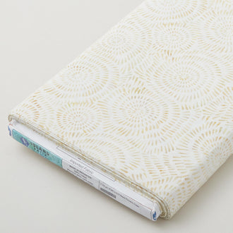 Bead Flowers Cream Batiks 8 Yard Bolt