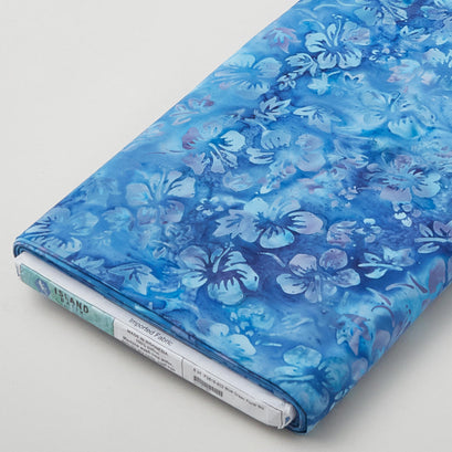 Blue Green Floral Batiks 8 Yard Bolt