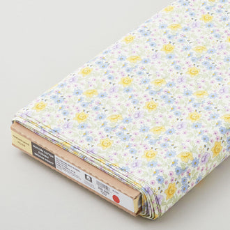 Yellow and Blue Floral 8 Yard Bolt
