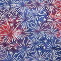 Liberty Batiks Favorites - Bursting Stars Multi Red Blue Dusty 2 Yard Cut