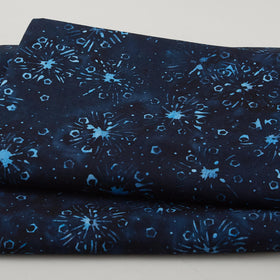 Liberty Batiks Favorites - Starburst Blue Midnight Blue 2 Yard Cut