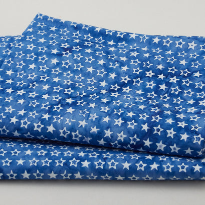 Liberty Batiks Favorites - Stars Blue Cornflower 2 Yard Cut