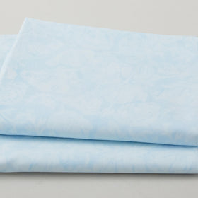 Liberty Batiks Favorites - Poppies Floral Blue Sky 2 Yard Cut