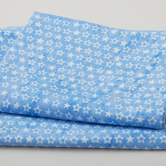 Liberty Batiks Favorites - Stars Blue Chambray 2 Yard Cut