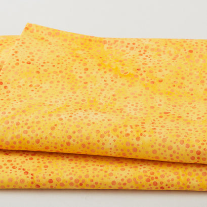 Rainbow Batiks Favorites - Dots Orange Taxi 2 Yard Cut