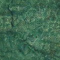 Rainbow Batiks Favorites - Swirls Green Spinach 2 Yard Cut