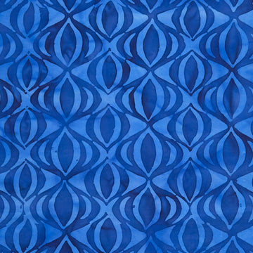 Rainbow Batiks Favorites - Lava Lamp Blue Blueberry 2 Yard Cut