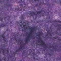 Rainbow Batiks Favorites - Square Flower Purple Merlot 2 Yard Cut