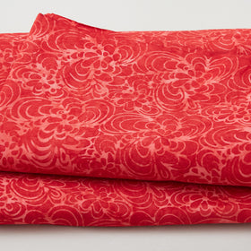 Rainbow Batiks Favorites - Funky Flowers Red Imperial 5 Yard Cut