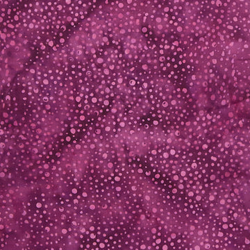 Rainbow Batiks Favorites - Dots Purple Wine 5 Yard Cut