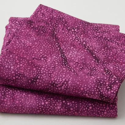 Rainbow Batiks Favorites - Dots Purple Wine 5 Yard Cut