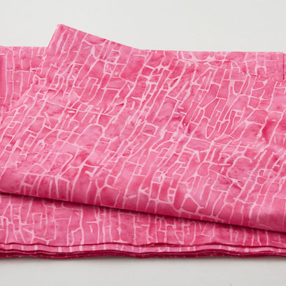 Crackle Texture Pink Batik 2 Yard Cut
