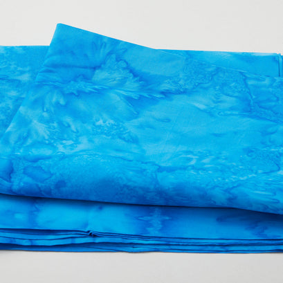 Turquoise Hand Dyed Batik 2 Yard Cut