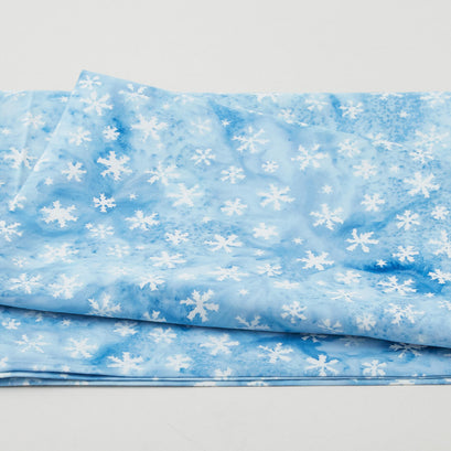 Snowflakes-Powder Blue - 1 Yard Cut