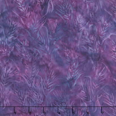 Autumn Ember Batiks - Wheat Purple Yardage