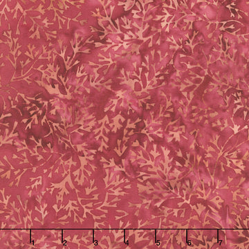 Autumn Ember Batiks - Vines Red Redwood Yardage