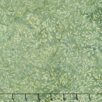 Autumn Ember Batiks - Vines Green Avocado Yardage