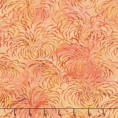 Autumn Ember Batiks - Spider Mum Orange Tangerine Yardage