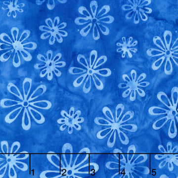 Tinsel Treasures Batiks - Royal Flowers Yardage
