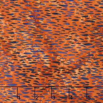 Fall Flair Batiks - Birch Orange Vermillion Yardage
