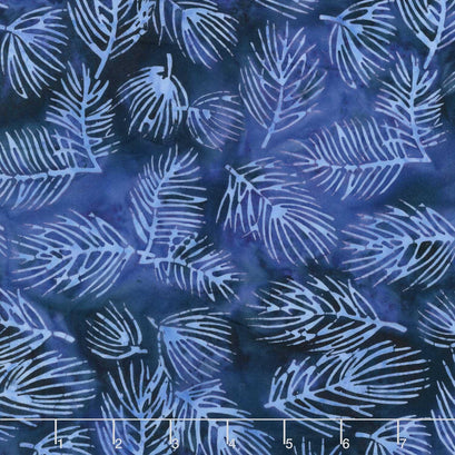Fall Flair Batiks - Pine Needles Blue Ocean Yardage