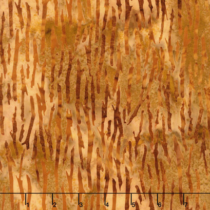 Fall Flair Batiks - Twigs Gold Straw Yardage
