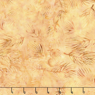 Fall Flair Batiks - Pine Needles Yellow Parchment Yardage