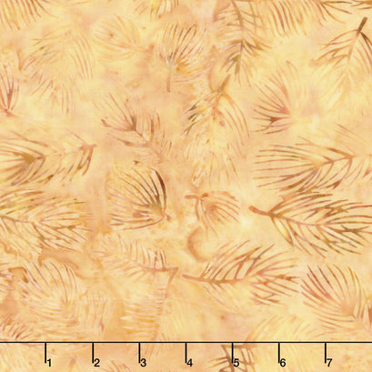 Fall Flair Batiks - Pine Needles Yellow Parchment Yardage