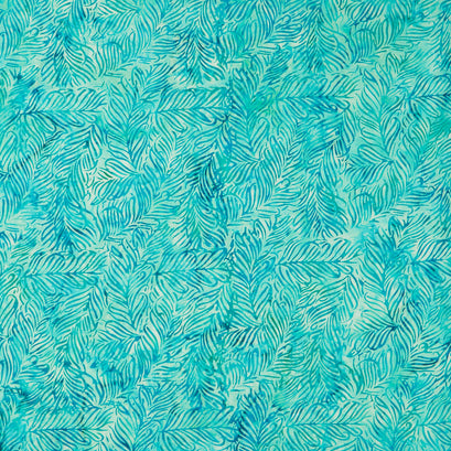 Fiesta Batiks - Feather Aqua Yardage
