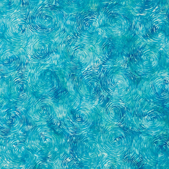 Fiesta Batiks - Swirl Sun Turquoise Yardage