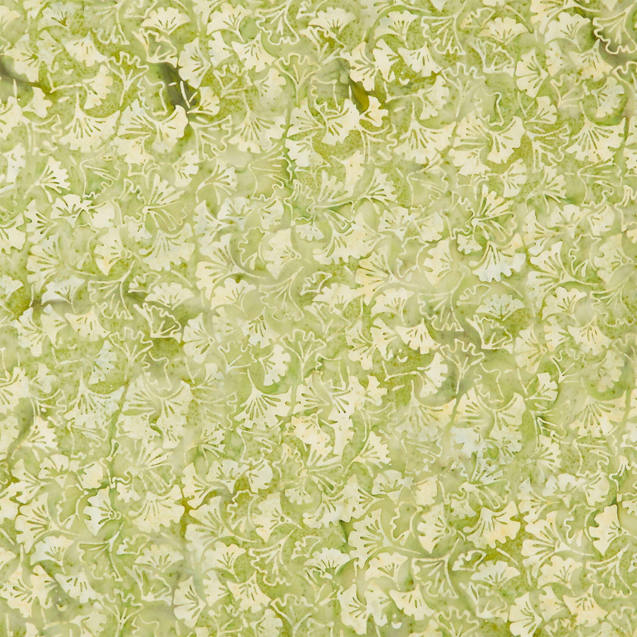 Fiesta Batiks - Ginkgo Green Ivy Yardage
