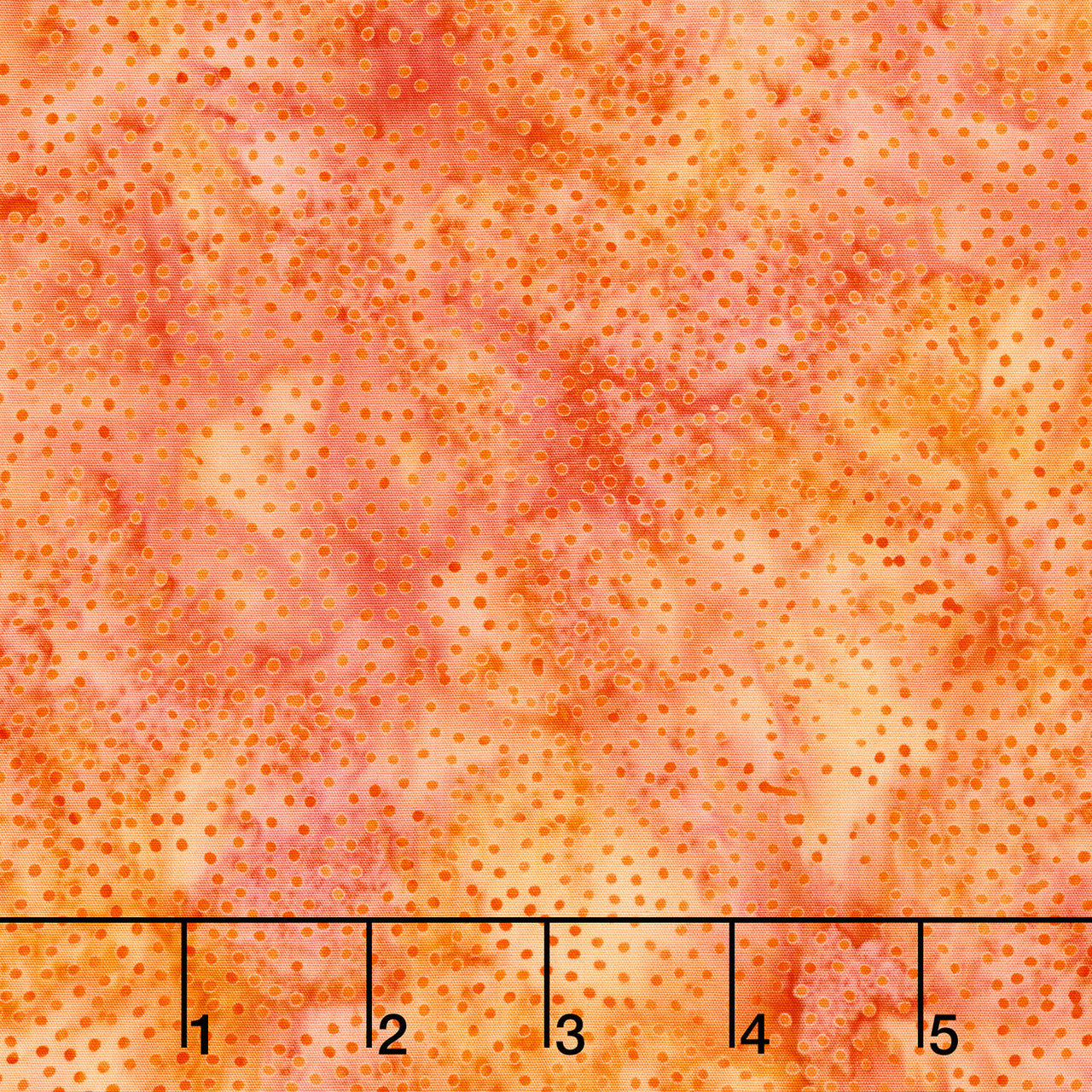 Fiesta Batiks - Paisley Orange Pumpkin Yardage