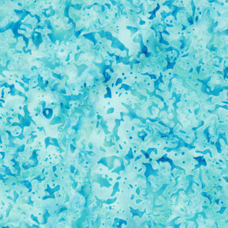 Fiesta Batiks - Grunge Texture Teal Aqua Yardage