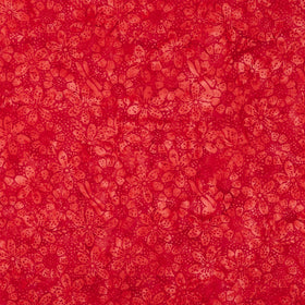 Fiesta Batiks - Dot Floral Cherry Yardage