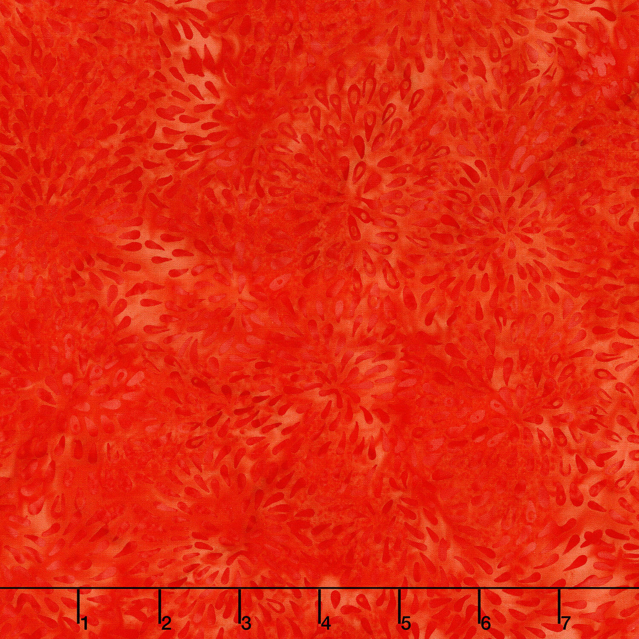 Fiesta Batiks - Marigold Red Yardage