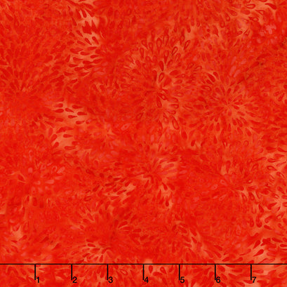 Fiesta Batiks - Marigold Red Yardage