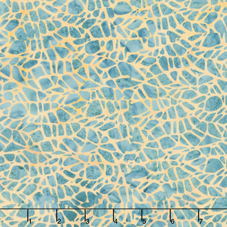 Stone Strata Batiks - Agate Multi Green Yardage