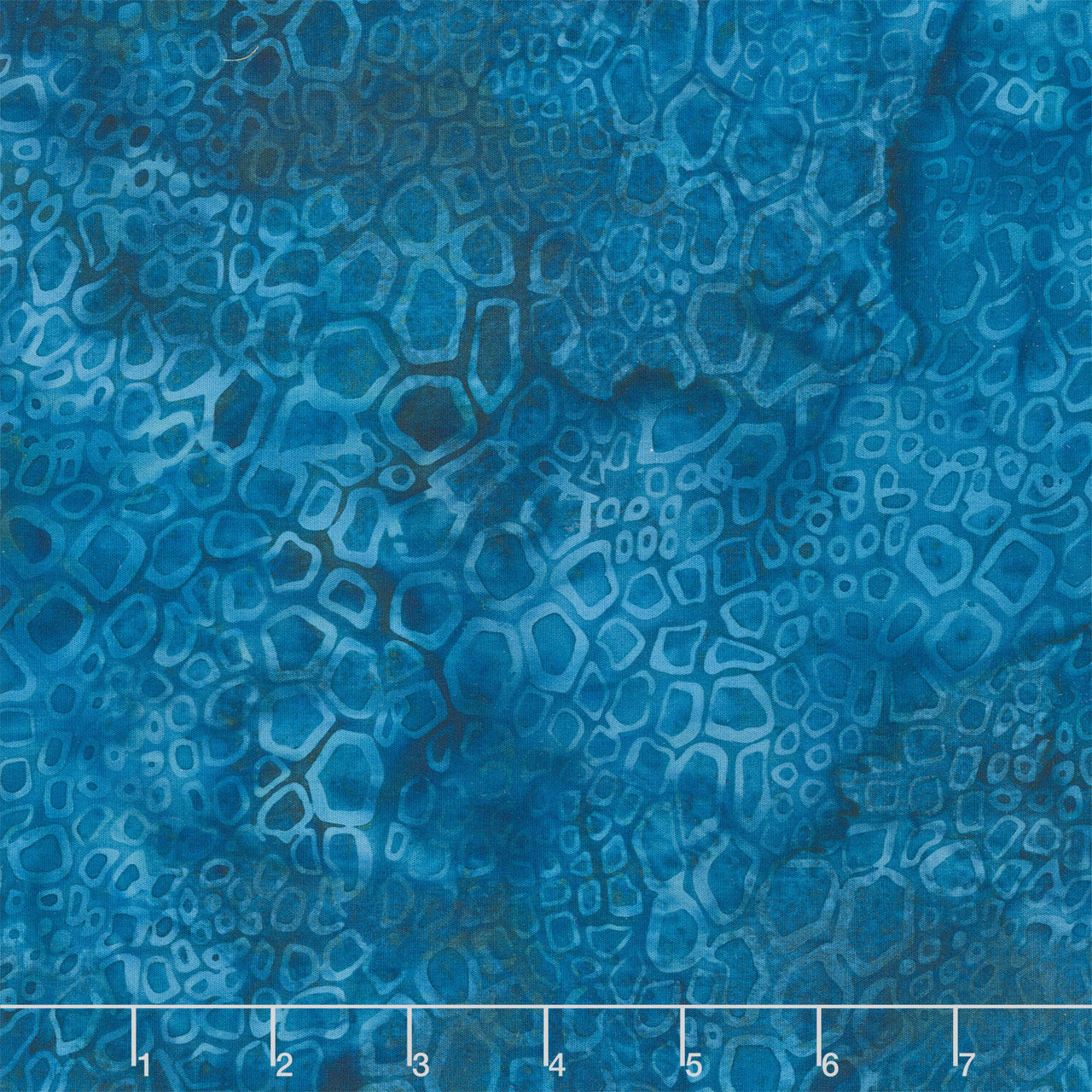 Stone Strata Batiks - Iron Pyrite Cluster Teal Lagoon Yardage