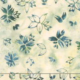 Frosted Foliage Batiks - Leaf Collections Multi Green Glacier Yardage