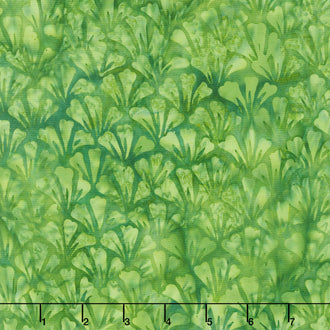 Dreamweaver Batiks - Ginko Green Frog Yardage