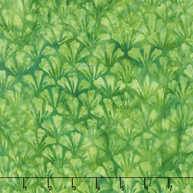 Dreamweaver Batiks - Ginko Green Frog Yardage