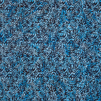 Dreamweaver Batiks - Square Floral Blue Ocean Yardage