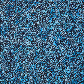 Dreamweaver Batiks - Square Floral Blue Ocean Yardage