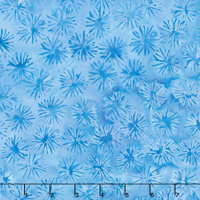 Dreamweaver Batiks - Dandelion Blue Sky Yardage