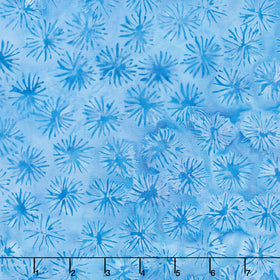 Dreamweaver Batiks - Dandelion Blue Sky Yardage