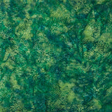 Everlasting Batiks - Starburst Green Pineneedle Yardage