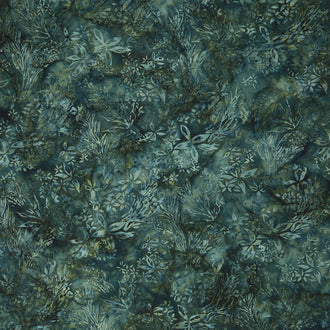 Everlasting Batiks - Wildflowers Green Pineneedle Yardage