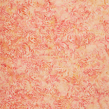 Everlasting Batiks - Square Floral Red Shell Yardage
